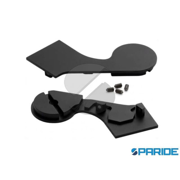 TAPPI COPERTURA DX SX NERO PER PROFILO CORRIMANO N...