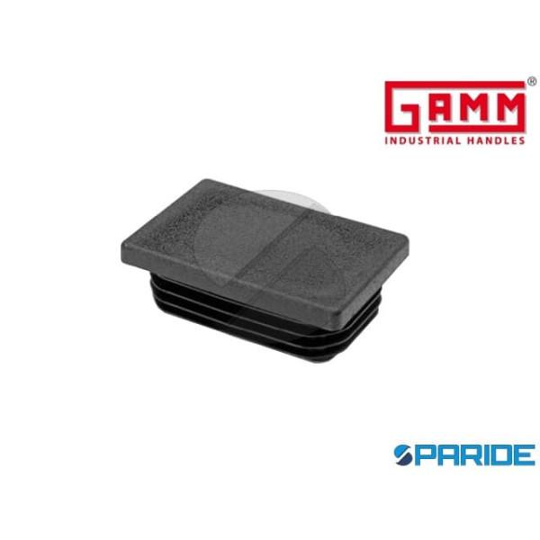 TAPPO ALETTATO RETTANGOLARE 40X25 NERO GAMM SP 1-3...