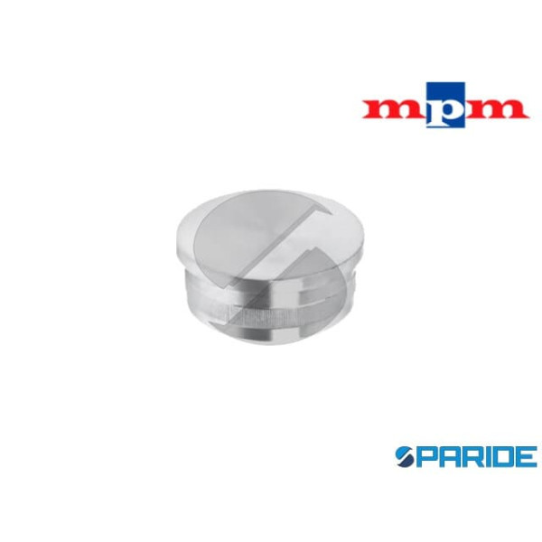 TAPPO ZIGRINATO PER TUBO 42,4 MM IN ACCIAIO INOX A...