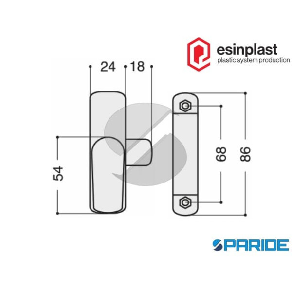 TAVELLINO UNIVERSALE CON MANIGLIA PICCOLA ESINPLAST