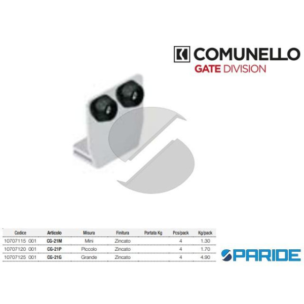 TERMINALE PER MONOROTAIA CG-21G ZINCATO COMUNELLO