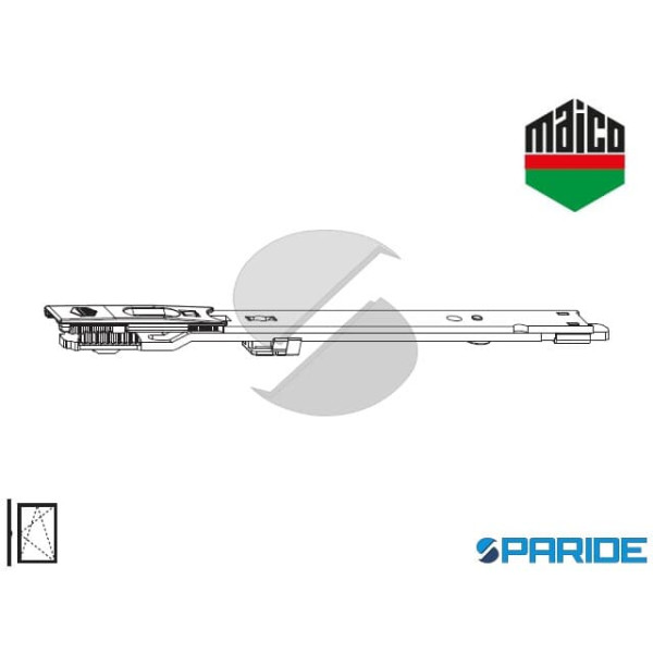 TERMINALE SUPERIORE ANTA-BATTENTE 10795 MAICO CON USCITA PUNTALE MAICO