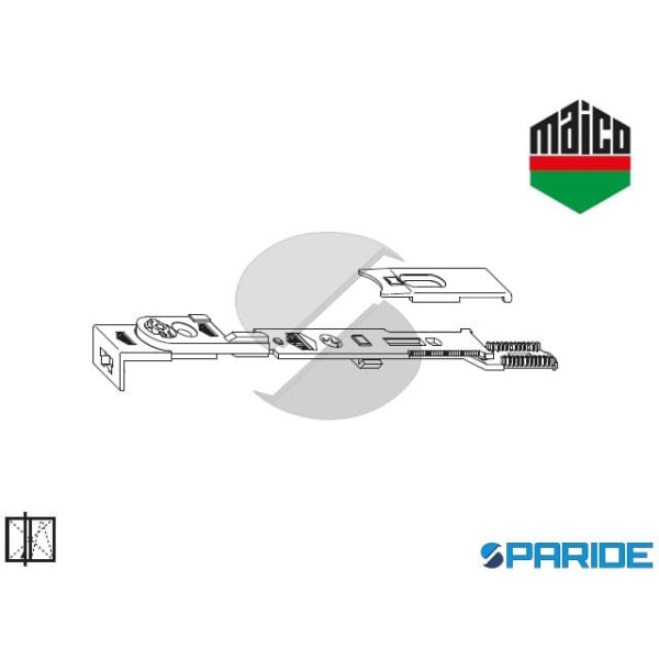 TERMINALE SUPERIORE PER ASTA A LEVA 11032 MAIO PER CAVA FERRAMENTA CON USCITA PUNTALE