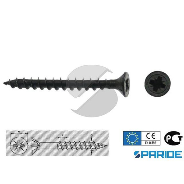 VITE TRUCIOLARE TPS NERA 4,5X45 PZ PER LEGNO
