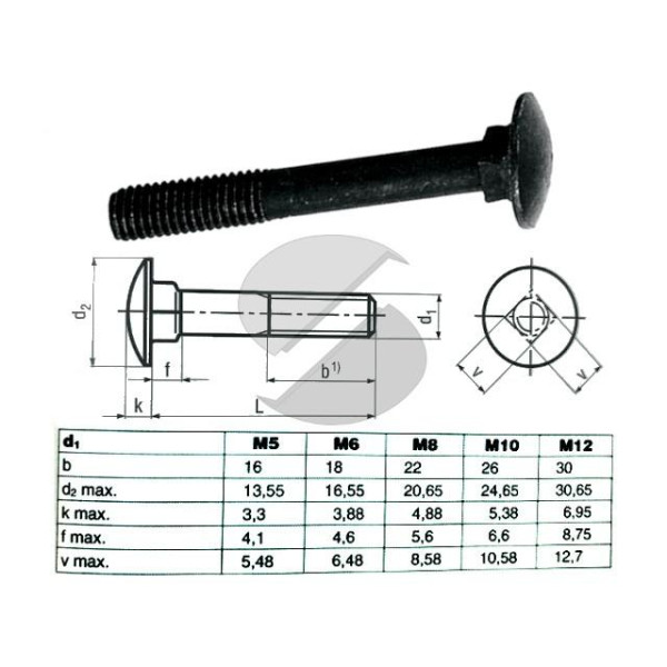 VITE TTDE INOX NERA M5X45 UNI 5732 PER LEGNO