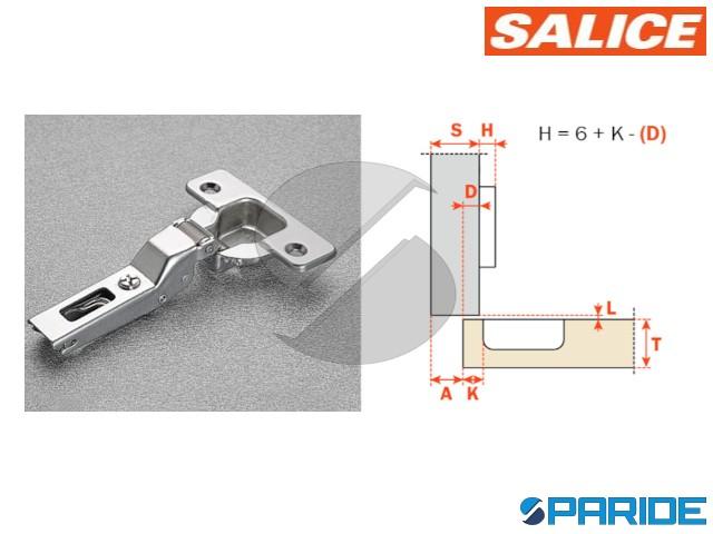 Cerniera Salice Foro 40 Con Basetta Regolabile - Confezione 2 Pezzi Per Serramenti - Foto 4
