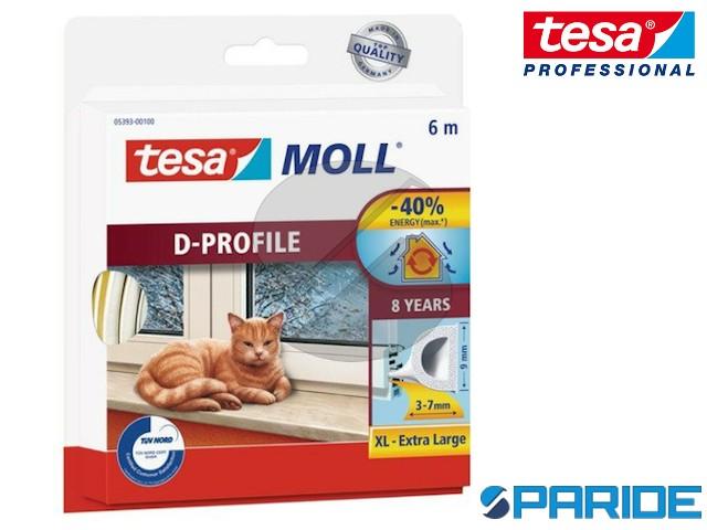 Guarnizione Tesamoll E-Profile - Isolante Per Porte E Finestre, Bianco, 10m X 9mm X 4mm - Foto 9