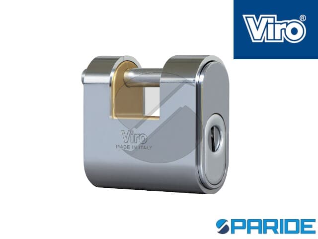 Lucchetto Iseo Boxer Corazzato In Acciaio Cromato - 90 Mm, Per Cassettiere, Armadietti, Sicurezza - Foto 3