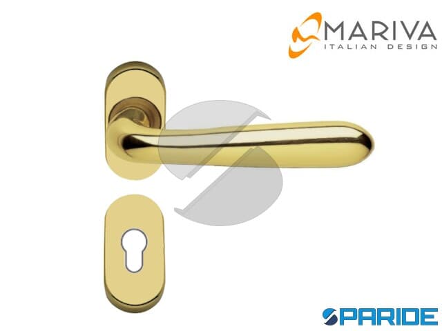 Maniglia Cremonese Sidney Per Balconi E Finestre - Finitura Oro Lucido, Movimento Intercambiabile