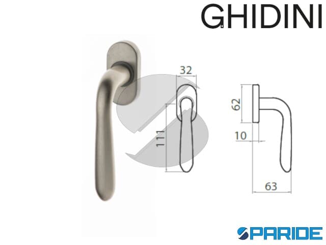 Maniglia Per Finestre Ghidini Milena-Z - Design Moderno E Resistente - Foto 2