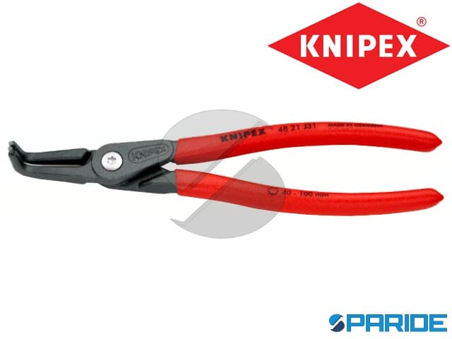 PINZA DI PRECISIONE 48 11 J3 PER ANELLI DI SICUREZZA INTERNI KNIPEX | Paride Ferramenta