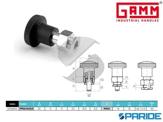 Set 10 Stantuffi A Molla Con Sfera M5x8 - Acciaio Al Carbonio, Esagono Incassato, Per Posizionamento Preciso - Foto 2