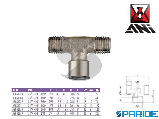 Aexit Raccordo Svasato 1/3" A 3/8" – Filettato Maschio Per Tubo In Metallo, ID 816403