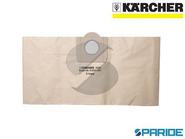 PakTrade 5 Premium Sacchetti per Aspirapolvere Nilfisk Alto Aero 20/25, Aero 21-21 PC, Aero 31 Inox, VL200, VL 200