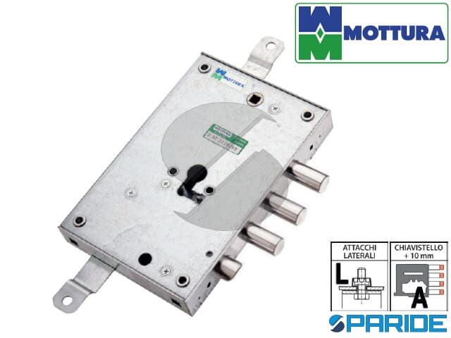 C.R. ART. 3350 SERRATURA DI SICUREZZA CON POMOLO DESTRA SENZA ASTE - Foto 3