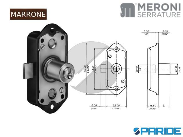 1 Serratura Per Armadio, Serratura Da Avvitare, Metallo Nichelato, 25 Mm Con Chiave - Foto 8