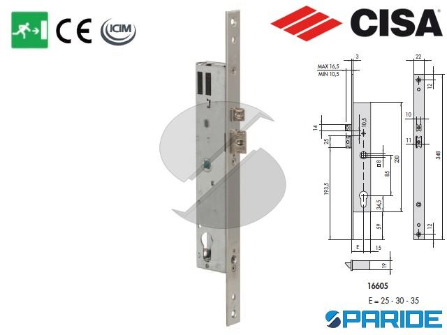 Serratura Da Infilare Antipanico CISA 43110-65-0 | Per Porte Di Sicurezza | Senza Cilindro - 5