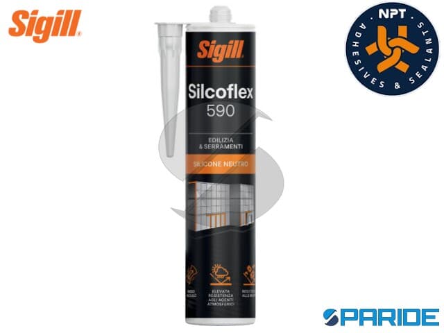 Sigill Silcoflex 590 Cartuccia Silicone Neutro Trasparente 300 Ml Professionale Per Edilizia Made In Italy 42210888