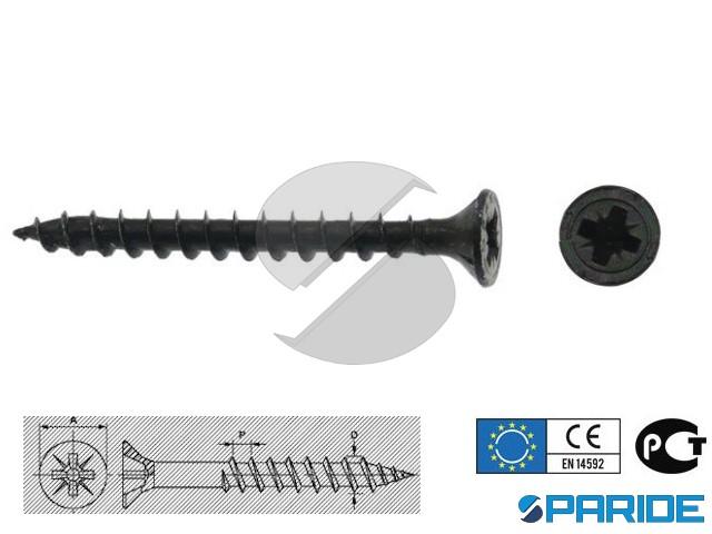 100 Viti Per Lamiera DIN 7504 Acciaio Inox VA – Testa Svasata 4,8 Mm – Croce – S P